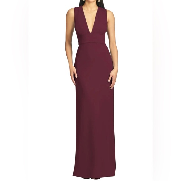 Sachin & Babi Loretta Gown Deep Wine Size 14 NWT | Sleeveless Formal Evening Dre - Picture 1 of 8